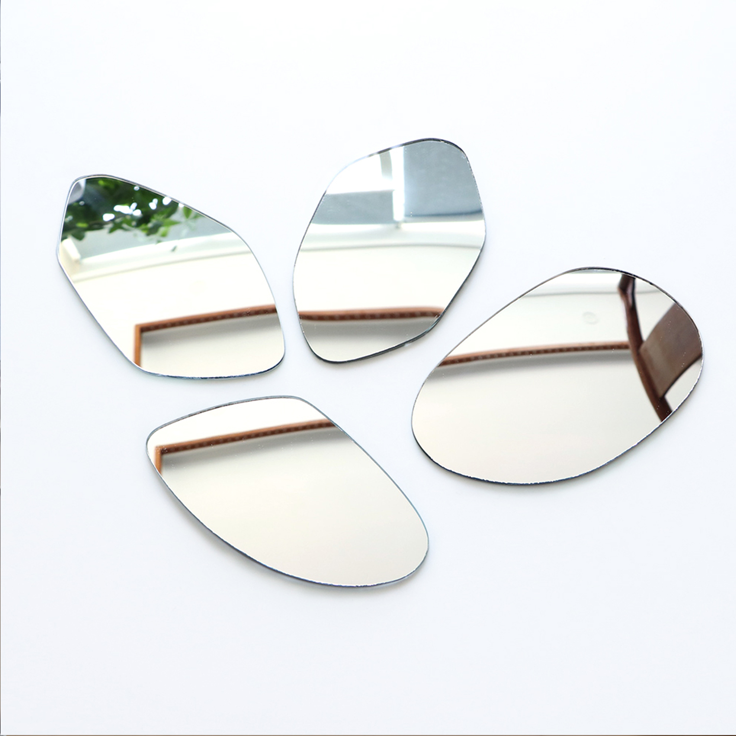 Flat/ Cunvex/ Concave Auto Aluminum Chromed Rearview Mirror For Trucks Car Bus Motorcycle